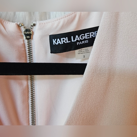 Karl Lagerfeld Paris *Rare* Pastel Pink Sleeveless Jumpsuit - Picture 3 of 9